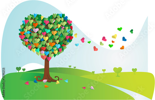 Colorful Love Tree