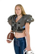 Girl Football Player