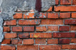 Old dirty brick wall.
