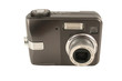 Isolated digital camera front on white