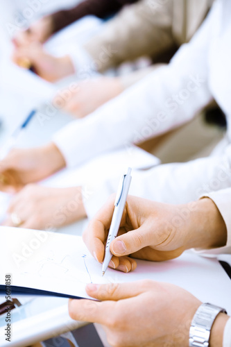 Photo: Writing notes Writing notes