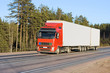 blank white van truck on road of my 