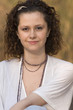 Portrait of a curly girl