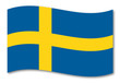 schweden fahne schatten