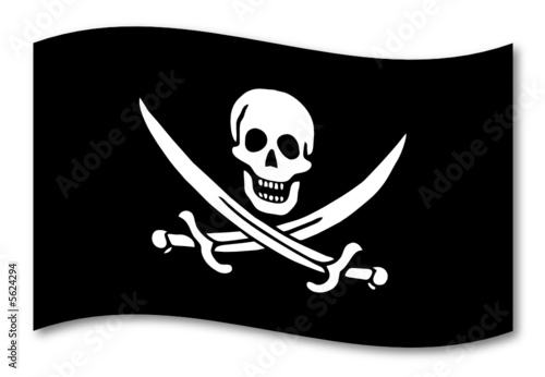 Vektor: piraten fahne schatten piraten fahne schatten