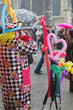 Street clown with baloons Street clown with baloons