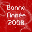 Bonne année 2008 rouge