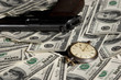 clock, watch and lot of money