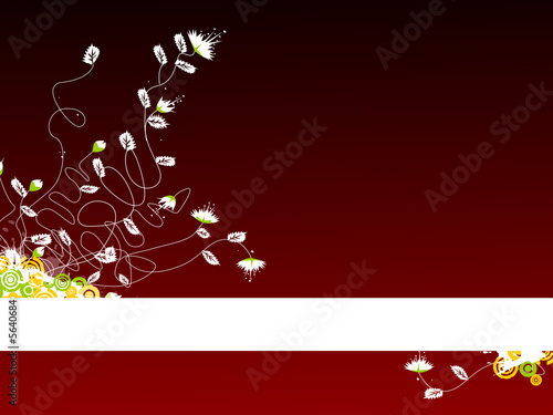 Illustration: floral decoration background floral decoration background