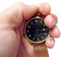 wrist watch on hand isolated wrist watch on hand isolated