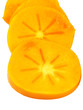 Sharon fruit or persimmon slices