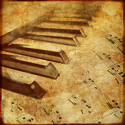 wallpaper musical. old piano - musical background