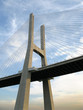 Vasco da Gama bridge detail in Lisbon Vasco da Gama bridge detail in Lisbon