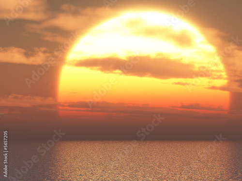 Illustration: Sun Over Sea Sun Over Sea