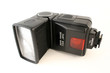 Isolated digital camera hot shoe flash
