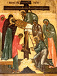 christ crusifixion on an ancient icon