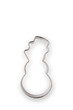 Snowman shaped cookie cutter