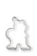 Santa shaped cookie cutter