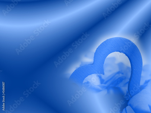 Illustration: Hintergrund: Blaues Herz Hintergrund: Blaues Herz