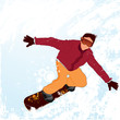 Illustration: Snowboarder Snowboarder
