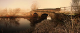 bridge over river in mist - Fine Art prints