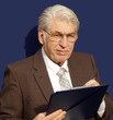 Taking stock of his project a senior person
