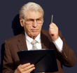 Taking Stock of his project a senior man