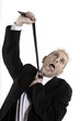 business man strangulation necktie