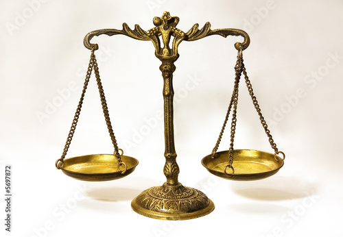 An antique scale that in formation of balance..Justice scale...