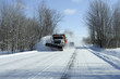 snowplough in action after a snowstorm snowplough in action after a snowstorm