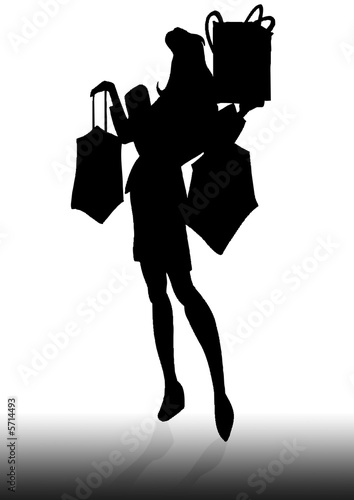 Illustration: Lady shopper Lady shopper