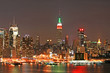 Manhattan Skyline at Christmas Eve