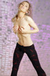 woman on the virtual background