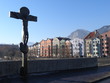 Bronzegusskreuz jesus innbrücke innsbruck