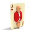Playing Card: Jack of Diamonds. 3D render. Playing Card: Jack of Diamonds. 3D render.
