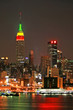 Manhattan Skyline at Christmas Eve Manhattan Skyline at Christmas Eve