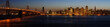 A stitched image of Bay Bridge and San Francisco downtown