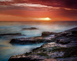Foto: Sunrise on East Coast of Australia, with ship on the horizon Sunrise on East Coast of Australia, with ship on the horizon
