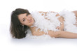 sexual woman on isolated background