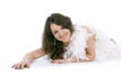 sexual woman on isolated background