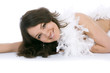 sexual woman on isolated background