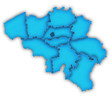 Carte Belgique 3D Bleu Carte Belgique 3D Bleu