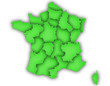 Carte France 3D Vert Carte France 3D Vert