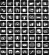 tourist locations icon - vector