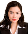 Beautiful Girl is Wearing a Headset