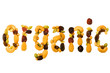fruit and nut mix symbolizing organic