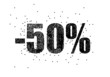 -50 % et la foule