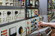 At the laboratory