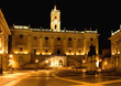 Piazza del Campidoglio, Roma notturna, Italia Piazza del Campidoglio, Roma notturna, Italia