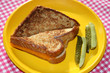 Grilled Cheese Sandwich with Pickles